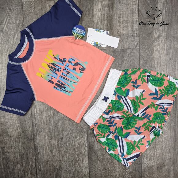 iXtreme Rashguard Swim Trunks Swimsuit Size 18 Mths - Picture 2 of 3